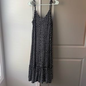 ModCloth Dress 2X - black with polka dots